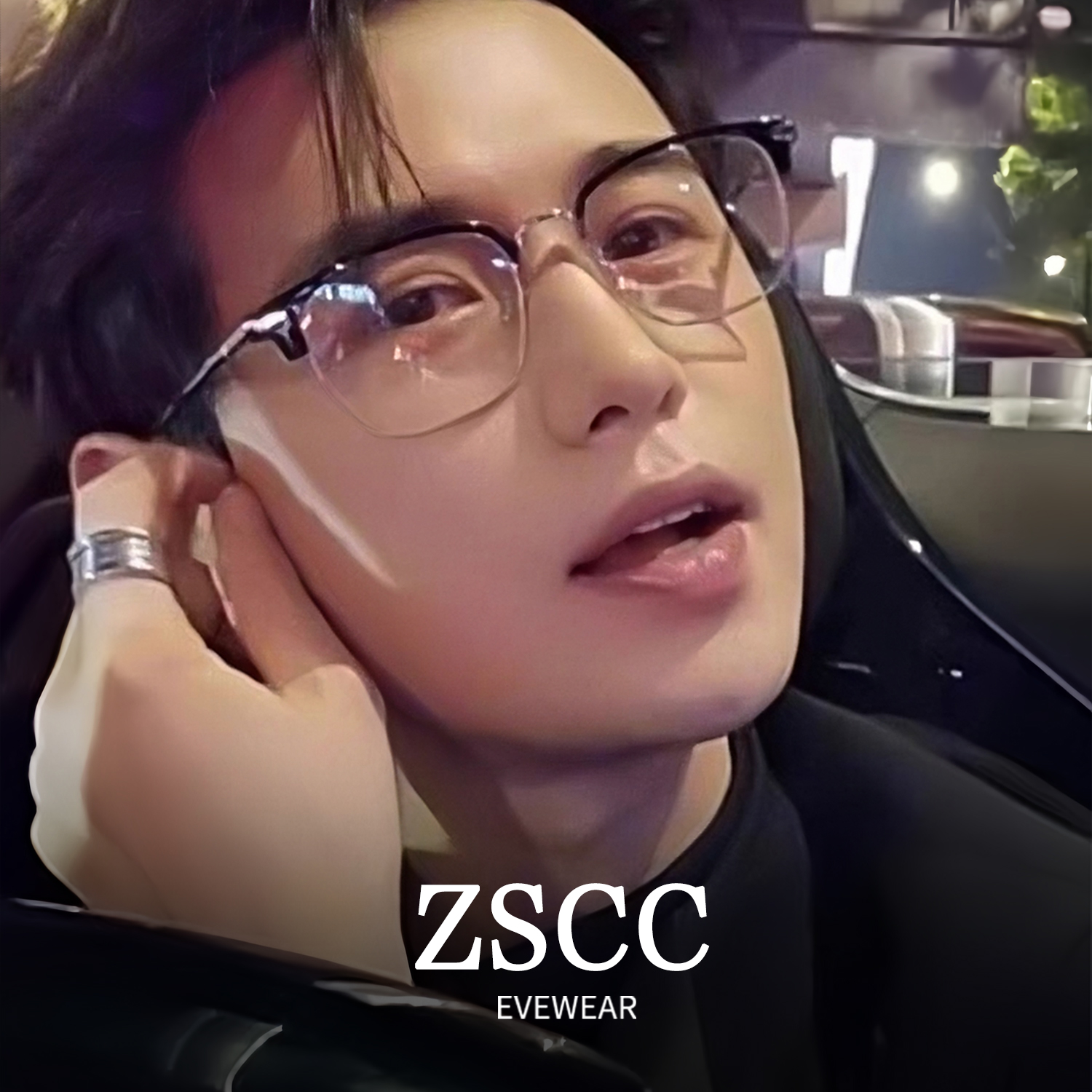 zscc眼镜时尚显白TR+钛材质
