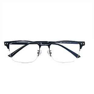 超轻斯文半框眼镜近视男款专业可配有度数防蓝光平光商务眼睛框架