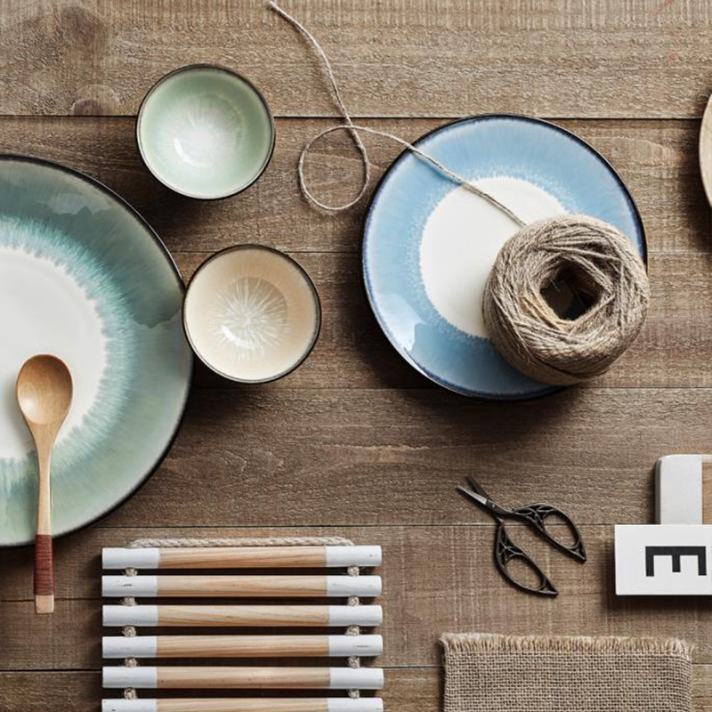 luzerne新骨瓷日式大众如水波纹