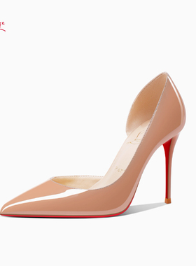 2024新款cl红底高跟鞋侧空性感气质百搭软皮职业尖头浅口细跟单鞋