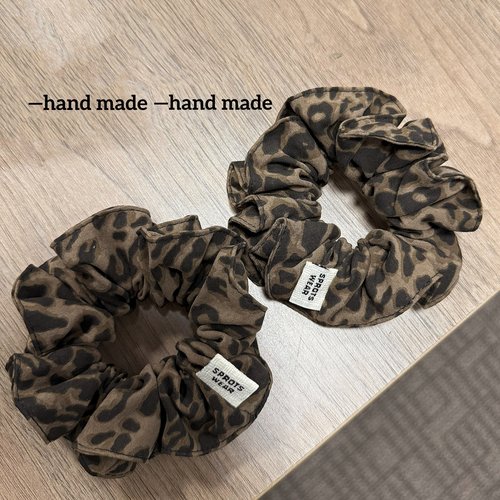 韩国复古豹纹猪大肠发圈头绳发饰
