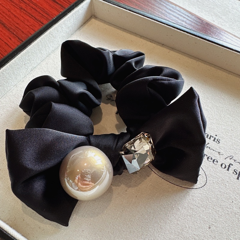 韩国高级感水钻镶嵌大肠发圈