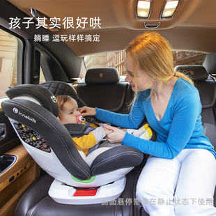 innokids儿童安全座椅汽车载用360度旋转便携式坐躺0-4-12岁婴儿