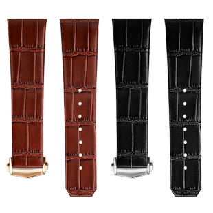 适配Omega欧米茄星座双鹰系列123.20凹口男真皮手表带配件23 25mm