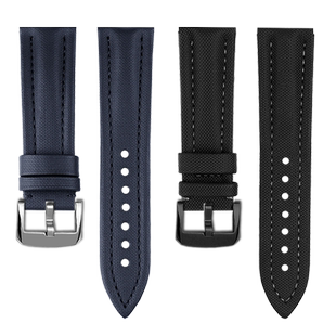 适配宝珀五十噚50寻5000 5015 5200尼龙纹帆布手表带原装款配件男