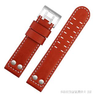 适配Hamilton汉米汉密尔顿卡其航空系列H77616533男真皮手表带22m