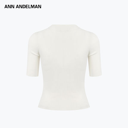 ANN ANDELMAN2026夏季新款半透碎钻毛针织衫时尚气质显瘦短袖上衣