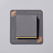 亚克力开关套开关贴保护套家用免粘防水现代简约轻奢插座装 饰中式