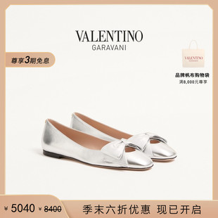 季 BOWOW 末优惠 华伦天奴VALENTINO女士 羊皮革芭蕾舞鞋 礼物