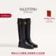 24期免息 华伦天奴VALENTINO女士 VLOGO SIGNATURE 牛皮革靴