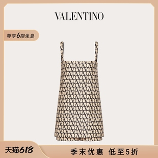 华伦天奴VALENTINO女士V标志 季 末优惠 COUTURE连衣裙裤 CREPE