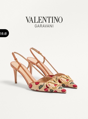 华伦天奴VALENTINO女士 VLOGO SIGNATURE 樱桃高跟鞋