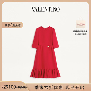 季 COUTURE 末优惠 CREPE 迷笛连衣裙 华伦天奴VALENTINO女士