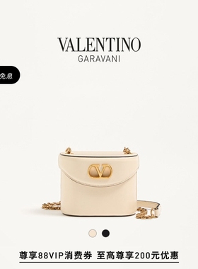 [礼物][6期免息]华伦天奴VALENTINO女士 VAIN 亮面牛皮革手袋