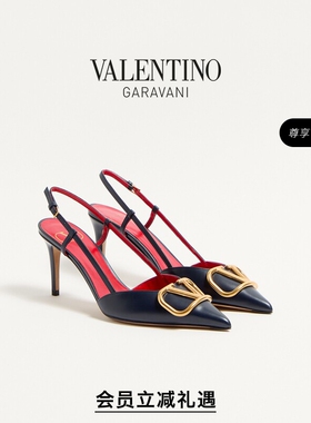 [会员立减]华伦天奴VALENTINO女士 VLOGO SIGNATURE 高跟鞋凉鞋