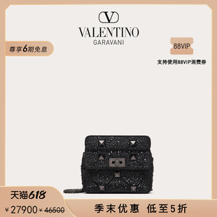 华伦天奴VALENTINO女士 末优惠 STUD莱茵石手袋斜挎包 季 ROMAN