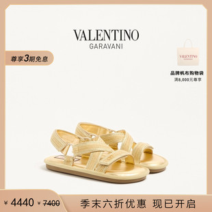 礼物 末优惠 华伦天奴VALENTINO女士 LAKE 刺绣凉鞋 POWELL 季