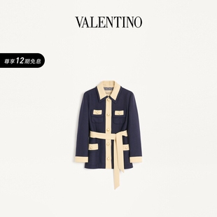腰带大衣 华伦天奴VALENTINO女士一体式 12期免息