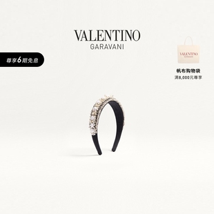 华伦天奴VALENTINO女士羊毛和刺绣发箍 线上限定 礼物