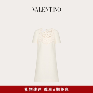 COUTURE立体堆花连衣裙 华伦天奴VALENTINO女士CREPE 6期免息