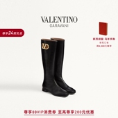 SIGNATURE羊皮革靴 华伦天奴VALENTINO女士VLOGO 礼物 24期免息