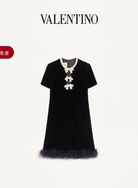 [6期免息][礼物]华伦天奴VALENTINO女士 SABLÉ 短款连衣裙