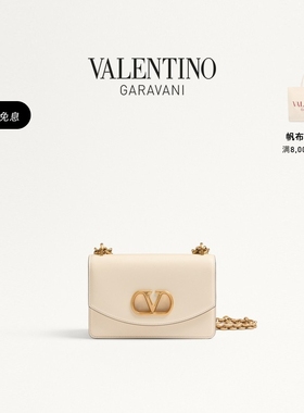 [6期免息]华伦天奴VALENTINO女士 VAIN 亮面小号牛皮革手袋