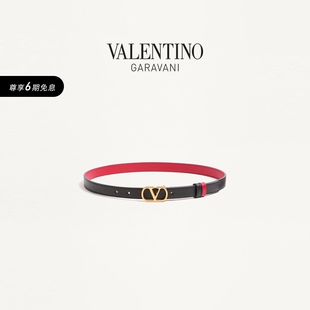 SIGNATURE牛皮革双面腰带 华伦天奴VALENTINO女士VLOGO 线上限定