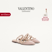 ROCKSTUD 华伦天奴VALENTINO女士 铆钉穆勒平底拖鞋 礼物
