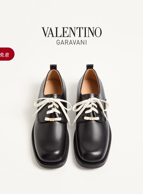[礼物][6期免息]华伦天奴VALENTINO男士 PUNX 牛皮革德比鞋