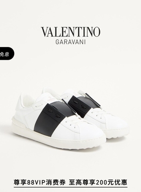 [礼物][6期免息]华伦天奴VALENTINO男士 OPEN 牛皮革休闲运动鞋