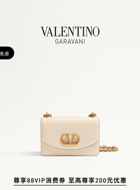 [6期免息]华伦天奴VALENTINO女士 VAIN 亮面小号牛皮革手袋