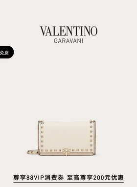 [礼物][线上限定]华伦天奴VALENTINO女士 ROCKSTUD牛皮革手袋