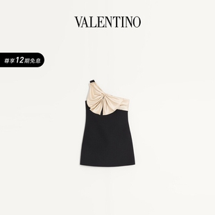 单肩短款 COUTURE 连衣裙 CREPE 华伦天奴VALENTINO女士