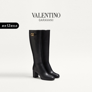 SIGNATURE VLOGO 华伦天奴VALENTINO女士 高筒靴 12期免息