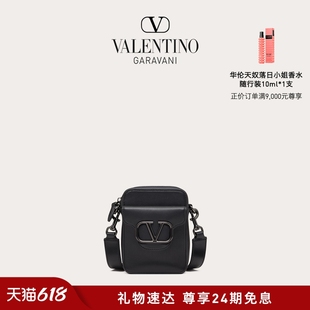 华伦天奴VALENTINO男士 LOCO 24期免息 小号小牛皮手袋