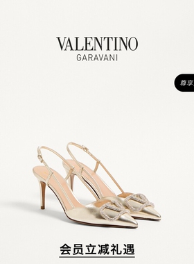 [会员立减]华伦天奴VALENTINO女士 VLOGO SIGNATURE 高跟鞋凉鞋