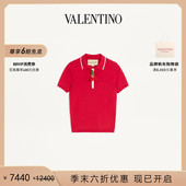华伦天奴VALENTINO女士樱桃装 礼物 末优惠 饰棉质短袖 上衣 季
