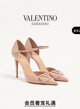 [线上限定]华伦天奴VALENTINO女士VLOGO SIGNATURE DORSAY高跟鞋