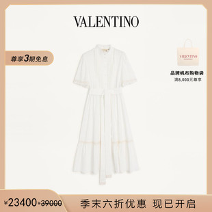 礼物 末优惠 华伦天奴VALENTINO女士棉质平纹细布迷笛连衣裙 季