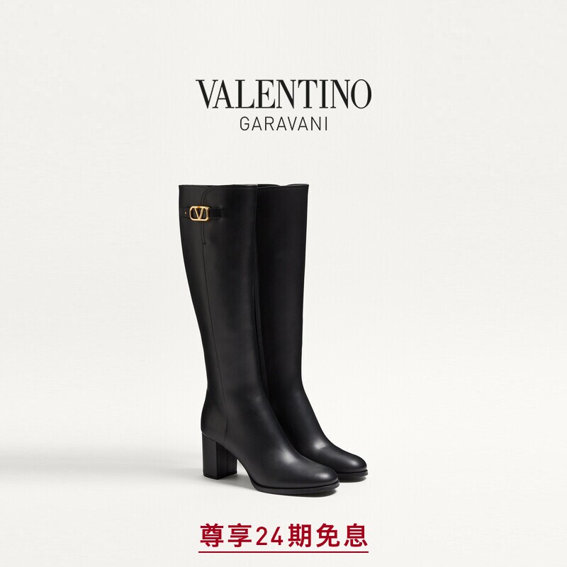 [24期免息]华伦天奴VALENTINO女士 VLOGO SIGNATURE 高筒靴[礼物]