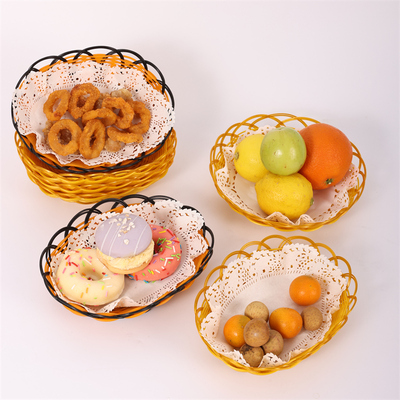 火锅菜篮水果筐水果篮编织篮烧饼筐小吃篮子薯条篮筐饼篮爆米花篮