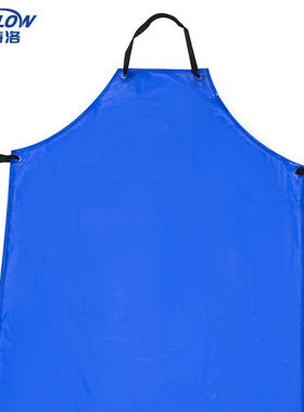 金诗洛KSL262PVC蓝色防水围裙水产食品加工服加厚加长耐油耐酸碱
