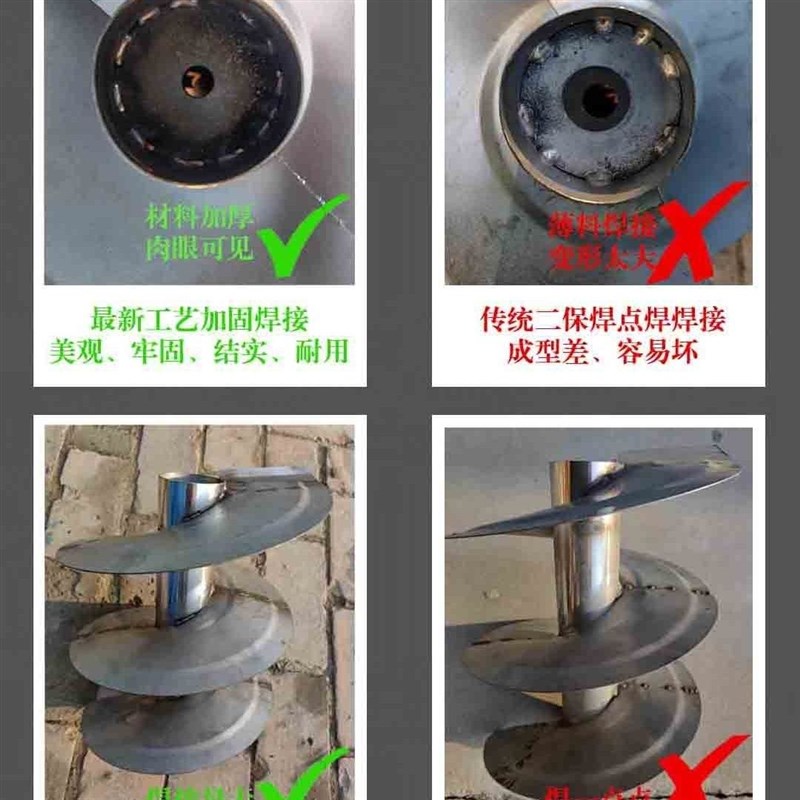 热销拌料机螺旋不锈钢绞龙叶片立式搅拌机绞龙配件大全不锈钢螺旋图片