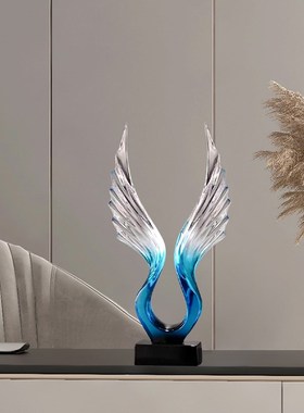 热销大展宏图摆件室内玄关办公室酒柜客厅电视柜轻奢装饰品创意摆