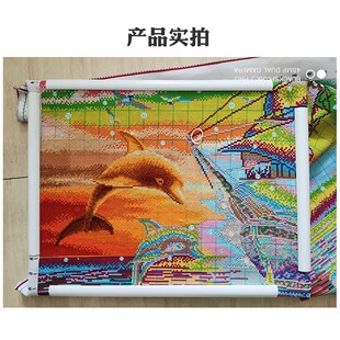 圆管绣绷大号 热销十字绣绣架绣框手持绣绷绣圈工具方形管状夹式