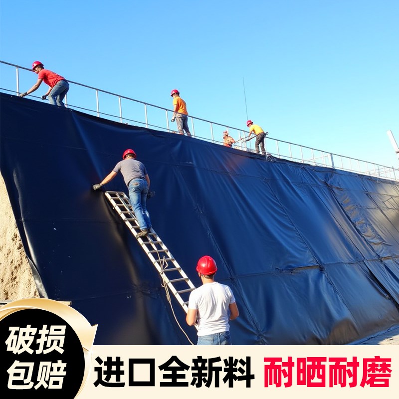 热销屋顶专用防水布楼顶黑色防水膜鱼塘防渗膜防漏土工膜防漏水防