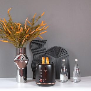 热销样板房厨房摆件组合软装饰品不锈钢锅具砧板花艺道具轻奢全屋