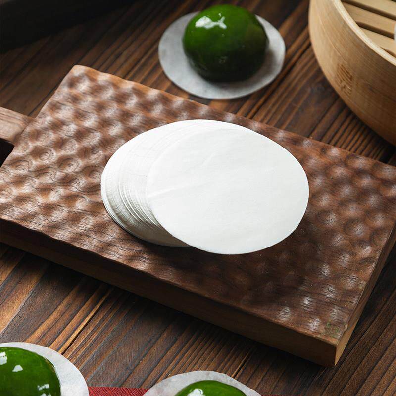 热销蒸笼纸艾草青团专用垫纸包子馒头一次性纸托家用烘焙不粘隔油