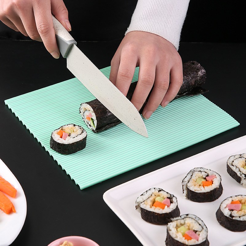 热销硅胶双面寿司帘日料做紫菜包饭团工具仿竹海苔糯米卷寿司卷帘